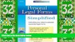 Big Deals  Personal Legal Forms Simplified  Best Seller Books Most Wanted