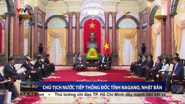 Chủ tịch nước Trần Đại Quang tiếp thống đốc tỉnh Nagano, Nhật Bản