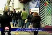 Ciudadanos consternados por fallas en pasaportes biométricos