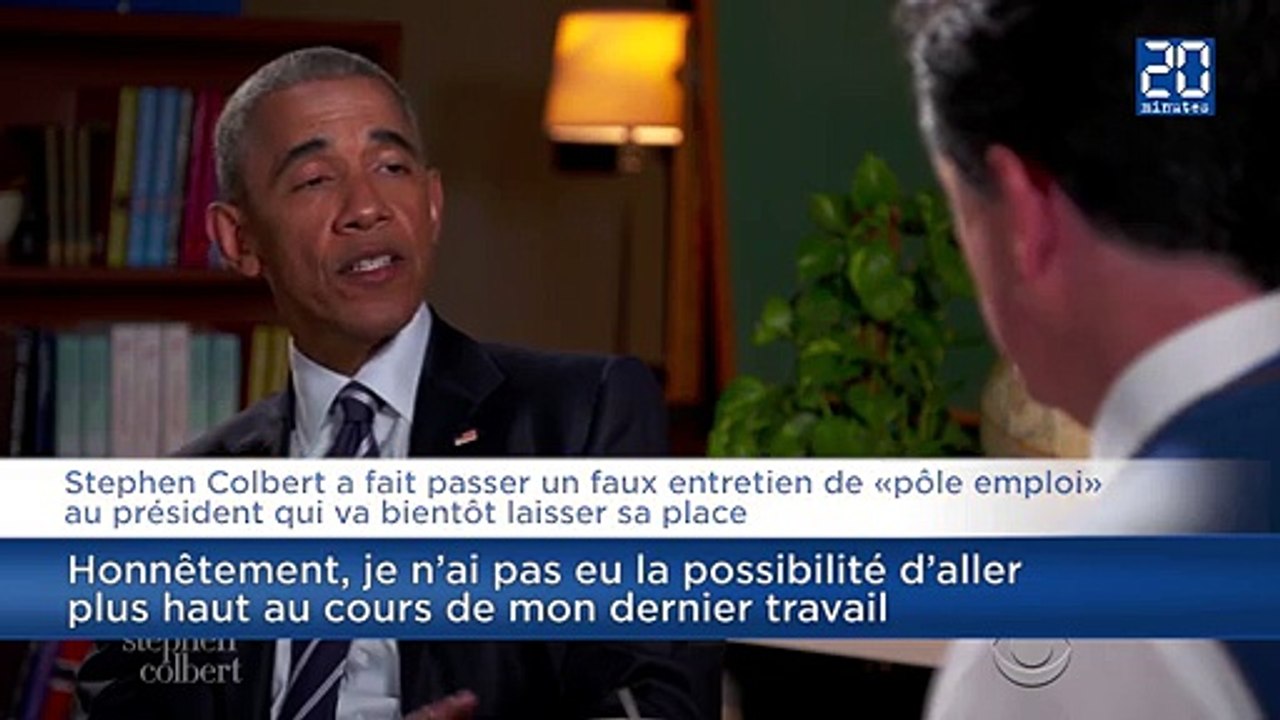 Télévision : quand Barack Obama se prépare pour Pôle Emploi