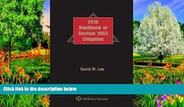 Big Deals  Handbook of Section 1983 Litigation, 2016 Edition  Best Seller Books Most Wanted