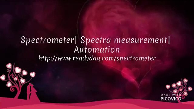 Spectrometer| spectra measurement| automation