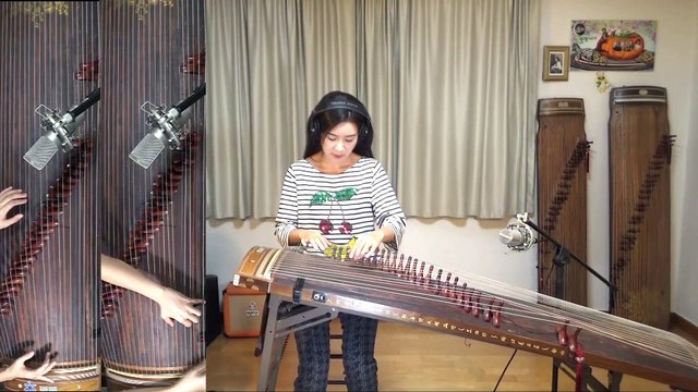 Everlong des Foo Fighters joué sur une harpe chinoise traditionnelle