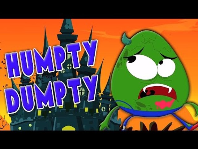 Humpty Dumpty sentado en una pared | canciones para niños | Scary Humpty Dumpty | Halloween Rhymes