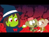 страшных пять маленьких обезьян | Helloween мультфильм | страшных видео | Scary Five Little Monkeys