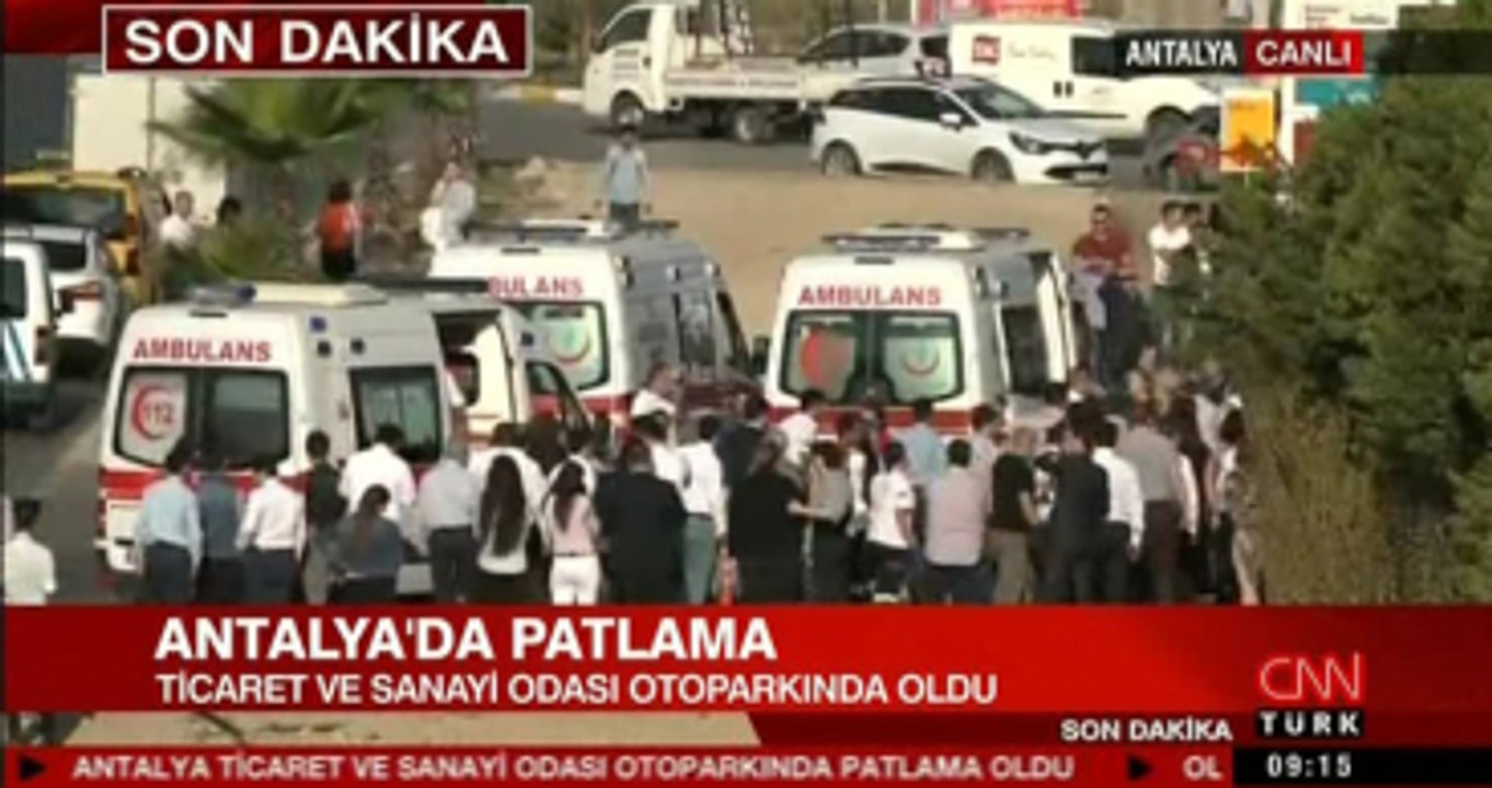 Son Dakika! Antalya Ticaret ve Sanayi Odası Otoparkında Patlama