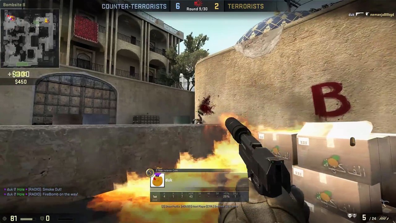 CS GO FUNTAGE! - Knife Massacre, Trolling Silvers, Dual Guns! (CS GO Funny Moments)