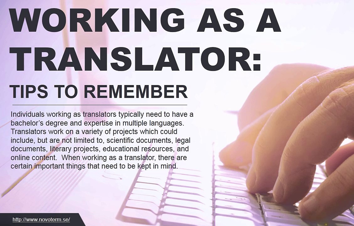 Things to remember when content is being is translated