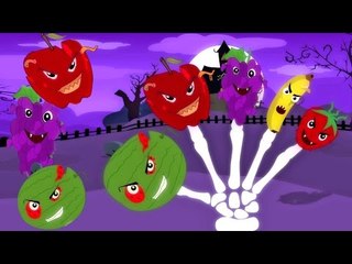 Scary Früchte Finger Familie | Kinderreim | Bildungs-Video | Nursery Rhymes | Fruits Finger Family