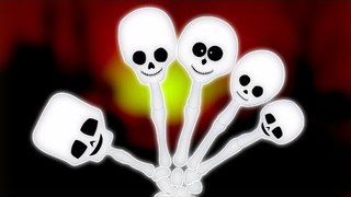 dedo familia esqueleto | rima populares aterrador | canción Halloween de | Skeleton Finger Family