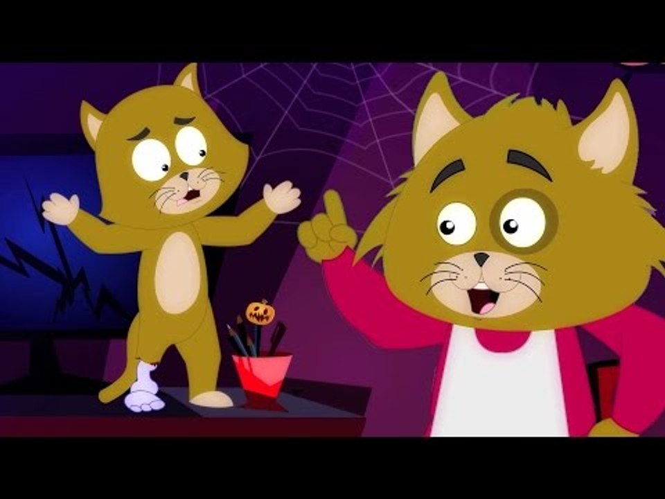 Three Little Mèo con | ươm vần điệu | trẻ em bài hát | Scary Rhyme | Three Little Kittens