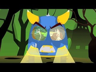 assustador Rodas no ônibus | assustador Canção | rima de berçário | Scary Wheels On The Bus