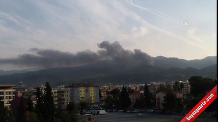 PKK'lı teröristler iş makinelerini yaktı