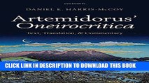 [Free Read] Artemidorus  Oneirocritica: Text, Translation, and Commentary Free Online