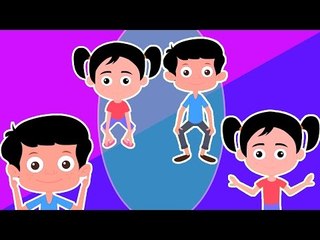 Head, Shoulder, Knees & Toes Kids Rhymes | Đầu, vai, Đầu gối và ngón chân trẻ em hát | vần điệu trẻ
