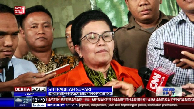 KPK Tahan Mantan Menteri Kesehatan Siti Fadilah Terkait Kasus Alkes