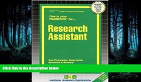 Choose Book Research Assistant(Passbooks) (Passbook for Career Opportunities)