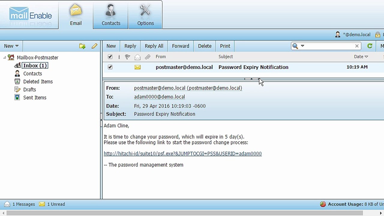 Hitachi ID Password Manager 10.0 - Reminder to change passwords