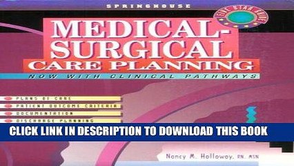 [READ] EBOOK Medical-Surgical Care Planning (Springhouse Care Planning Series) ONLINE COLLECTION