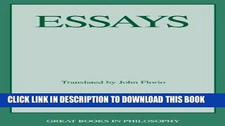 [EBOOK] DOWNLOAD Essays (Great Books in Philosophy) PDF