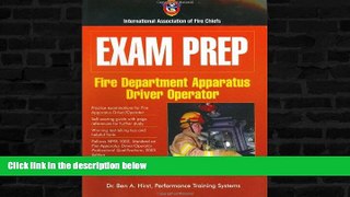 For you Exam Prep: Fire Apparatus Driver-Operator (Exam Prep (Jones   Bartlett Publishers))