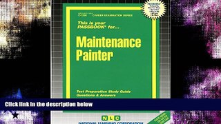 Popular Book Maintenance Painter(Passbooks) (Passbook for Career Opportunities)