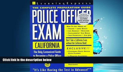 Popular Book Police Officer Exam: California: Complete Preparation Guide (California Police