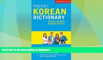 FAVORITE BOOK  Periplus Pocket Korean Dictionary: Korean-English English-Korean, Second Edition