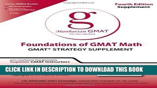 [Free Read] Foundations of GMAT Math: GMAT Strategy Supplement Free Online
