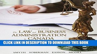 [Free Read] The Law and Business Administration in Canada, Loose Leaf Version (14th Edition) Free