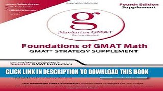 [Free Read] Foundations of GMAT Math: GMAT Strategy Supplement Full Online
