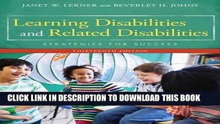 [Free Read] Learning Disabilities and Related Disabilities: Strategies for Success Full Online