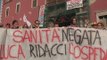 Napoli - No alla chiusura dell'ospedale San Gennaro, corteo alla Sanità (24.10.16)