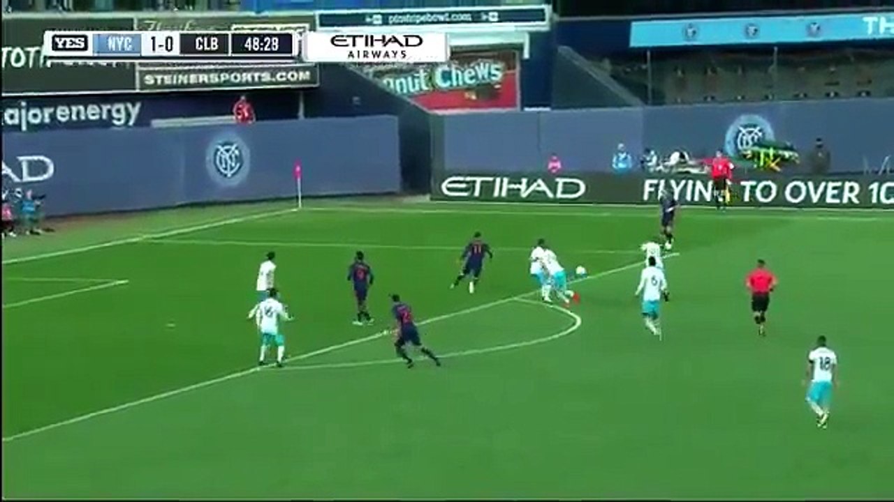 Outrageous Shot By David Villa vs Columbus Crew SC