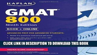 [Free Read] Kaplan GMAT 800: Advanced Prep for Advanced Students Full Online