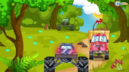 Voiture de police pour bébés - Dessins animés pour enfants - Vidéo éducative - Voiture Pour Enfants