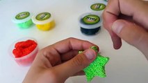 Estrellas sorpresa de colores play doh #2 - Figuras y formas de colores con Plastilina -Garden Kids