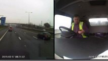 Lorry driver jailed for using mobile phone on motorway