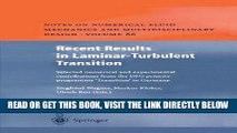 [FREE] EBOOK Recent Results in Laminar-Turbulent Transition: Selected numerical and experimental