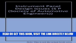 [FREE] EBOOK Instrument Panel Design Issues/Sp-1068 (S P (Society of Automotive Engineers)) BEST