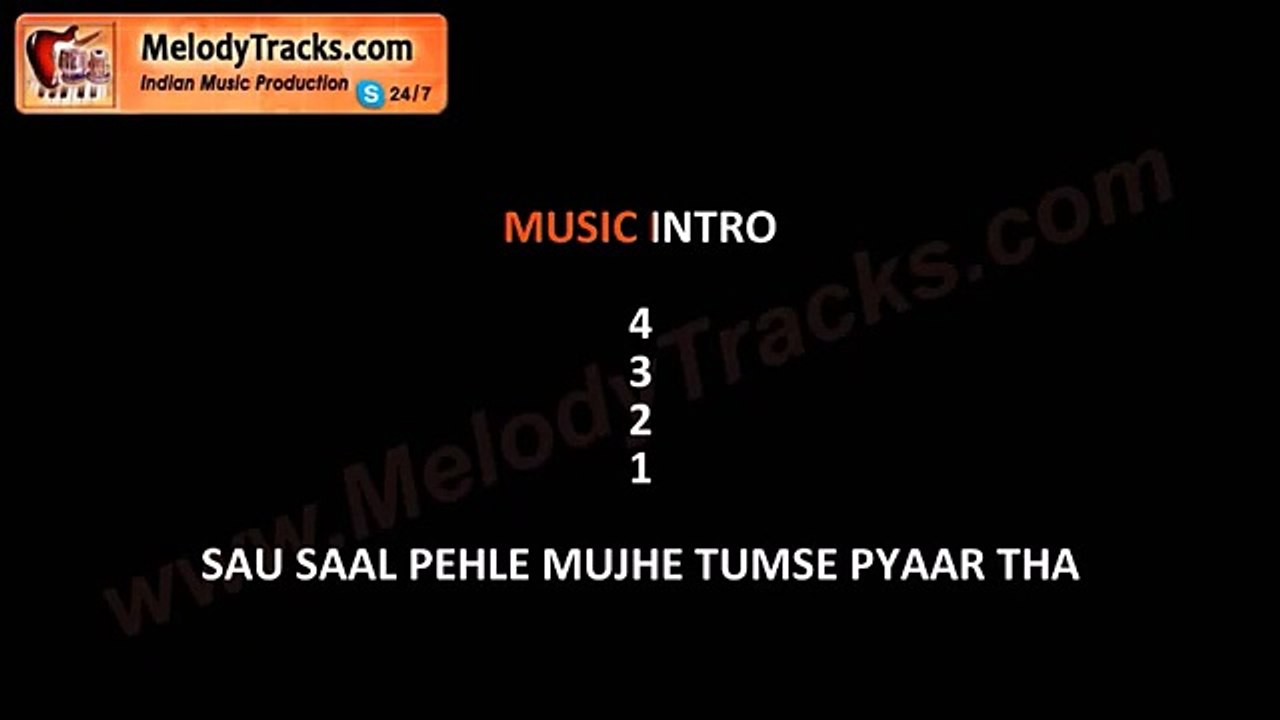 Sau saal pehle mujhe | VIDEO Karaoke | Mohammad Rafi