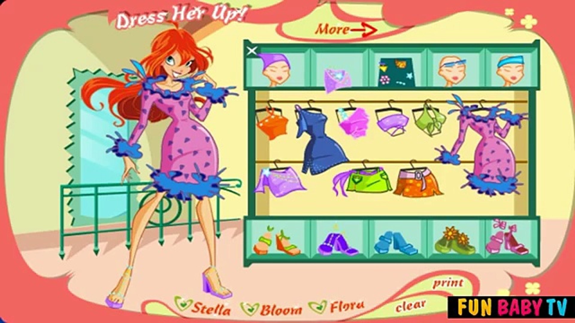 Winx Club Girl Dress Up - Dress Up Video for girls - 動画 Dailymotion