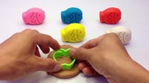 Play and Learn Colours with Play Dough fish Molds Fun and Creative for Kids