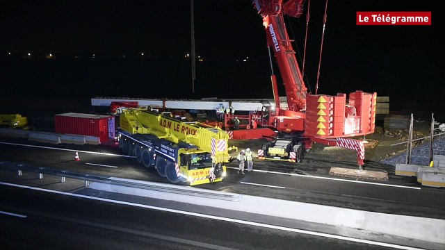 RN12. Echangeur du Perray : grandes manoeuvres à Langueux