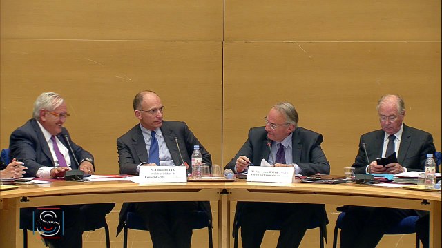 Audition de MM. Enrico Letta, ancien président du Conseil italien, et Jean-Louis Bourla - Christian Cambon 05-10-2016
