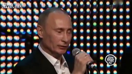 Vladimir Putin singing in the talent show  The Voice