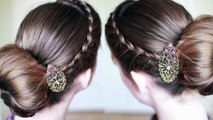 Braided Bun Hairstyle Idea Bun Updo