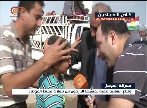 الميادين ترصد لحظات مؤثرة لتحرر نازحين من داعش قرب ...