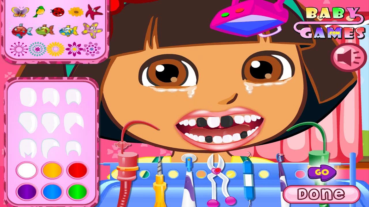 Game Baby Tv Episodes 118 - Dora The Explorer - Baby Dora Dentist Games