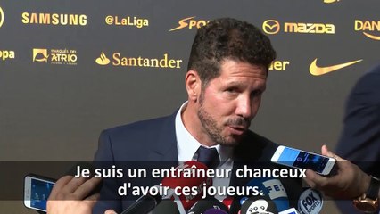 Atl Madrid - Simeone : "La chance de travailler avec de vrais hommes"